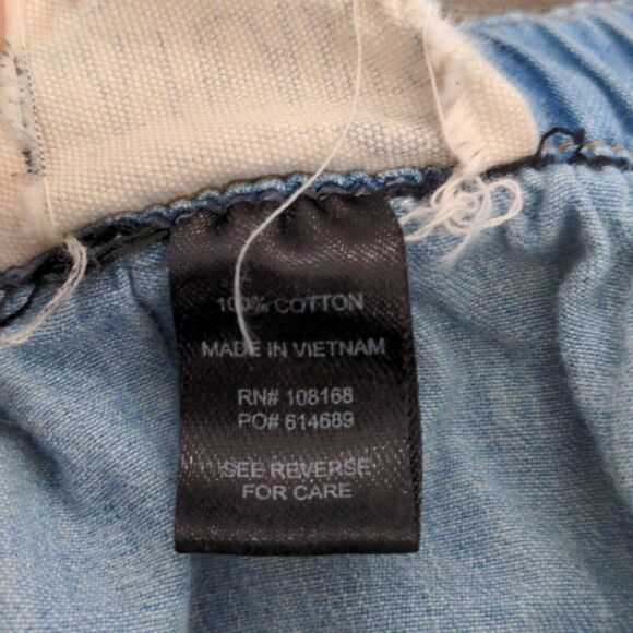 L.A. Hearts Denim Chambray Button Front Skirt Medium - Picture 4 of 8